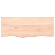 Greatstore Stolní deska 100 x 40 x 6 cm neošetřené masivní dubové dřevo