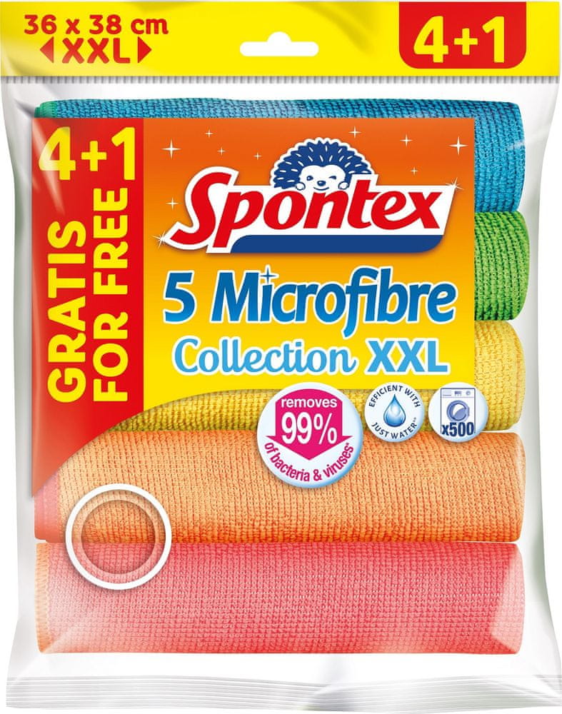 Levně Spontex Microfibre Economic XXL 4+1