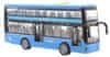 Autobus dvoupatrový modrý na baterie