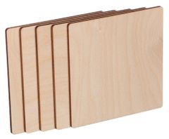 SIXTOL Dřevěné destičky CREATIVE WOOD SET 5, 10 x 10 cm