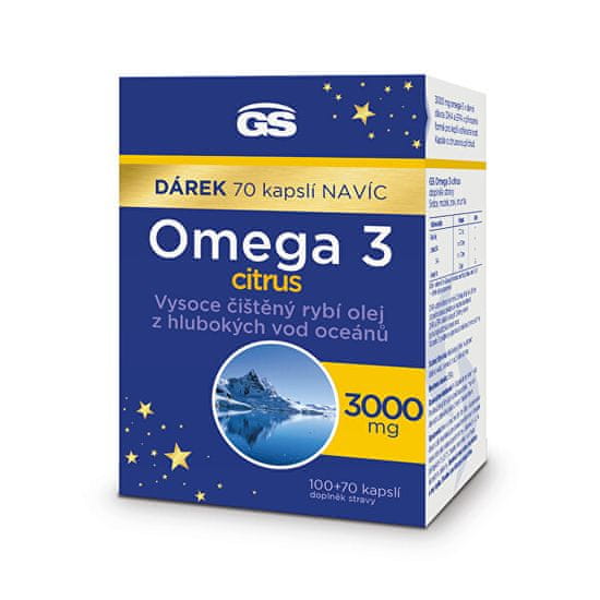 GreenSwan GS Omega 3 citrus 100+70 kapslí