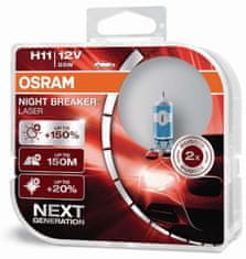 Osram OSRAM H11 64211NL-HCB NIGHT BREAKER LASER 55W 12V plus 150procent 2ks