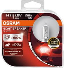 Osram OSRAM H11 64211NBS-HCB SILVERSTAR plus 100procent 55W 12V PGJ19-2 duobox