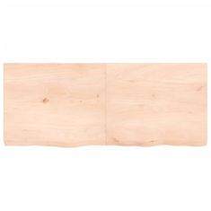 Greatstore Stolní deska 120 x 50 x 6 cm neošetřené masivní dubové dřevo