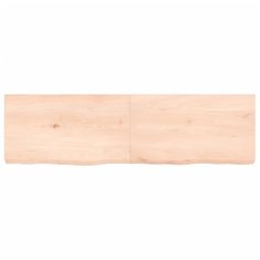 Greatstore Stolní deska 140 x 40 x 6 cm neošetřené masivní dubové dřevo