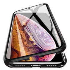 MG Magnetic Full Body Glass magnetické pouzdro na iPhone 15 Plus, černé