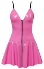Black Level Linda Vinyl Dress (Pink), vinylové šaty M