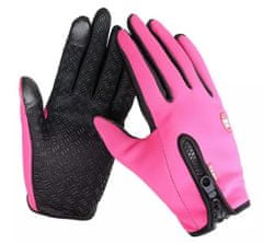 Kaxl Dotykové sportovní rukavice, růžové, vel. M BQ19N