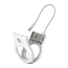 Belkin bezpečný držák s ocelovým lankem pro AirTag, bílý Bílá