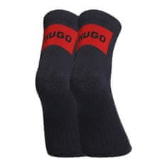 Hugo Boss 2PACK ponožky kotníkové tmavě modré (50491223 401) - velikost M
