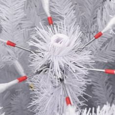 Greatstore Umělý sklápěcí vánoční stromek se stojanem bílý 150 cm
