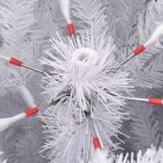 Greatstore Umělý sklápěcí vánoční stromek se stojanem bílý 120 cm