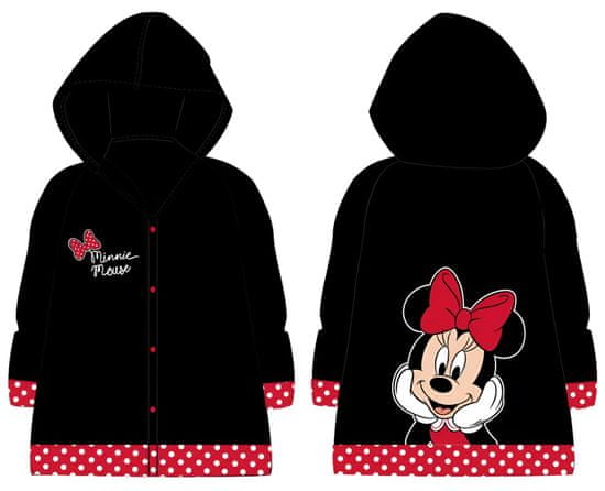 Disney Dívčí pláštěnka Disney černá vel. 128/134 - Minnie mouse