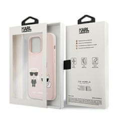 Karl Lagerfeld Slilicone Karl & Choupette Magsafe - Kryt Na Iphone 13 Pro (Růžová