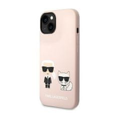 Karl Lagerfeld Tekutý Silikon Karl & Choupette Magsafe - Pouzdro Na Iphone 14 Pl