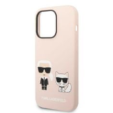 Karl Lagerfeld Tekutý Silikon Karl & Choupette Magsafe - Obal Na Iphone 14 Pr.