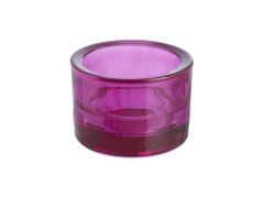 Spaas Svícen sklo 57x83 tmavě růžová na mal./velkou čajovou svíčku
