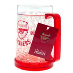 FotbalFans Chladící půllitr Arsenal FC, červený, plast, 420 ml