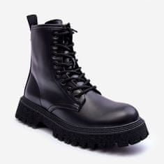 Vinceza Dámské kožené pracovní boty Black velikost 39
