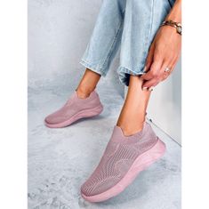 Goff Růžová ponožková sportovní obuv velikost 39