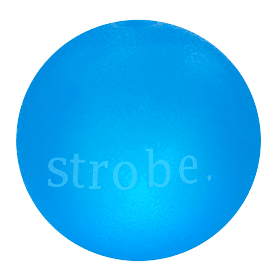 Planet Dog Orbee-Tuff Ball Strobe blikající 7,5cm modrý