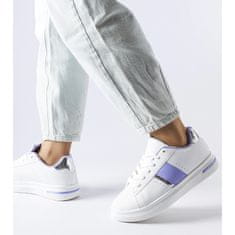 Bílá sportovní obuv s fialovými akcenty velikost 40