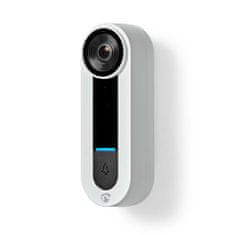 Nedis SmartLife chytrý domovní zvonek s kamerou, WiFi, microSD, Full HD 1536p, Onvif, IP65 (WIFICDP40CWT)