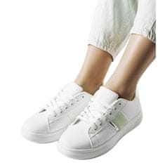 Bílá sportovní obuv s mátovými doplňky velikost 40