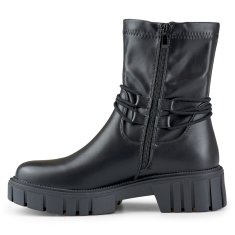 Černé dámské boty s elastickým svrškem velikost 41