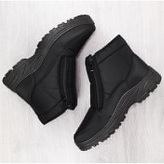 Pánské zateplené sněhové boty černé velikost 41
