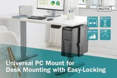 Digitus univerzální držák na PC pro montáž na stůl s funkcí Easy-Locking