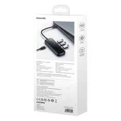 Greatstore AcmeJoy HUB 4-portový USB-C 3xUSB 3.0 tmavě šedý
