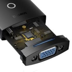 Greatstore Adaptér HDMI na VGA + mini jack 3,5 mm microUSB napájení černý