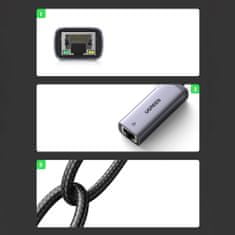 Greatstore Externí síťová karta USB typu C - RJ45 1Gbps