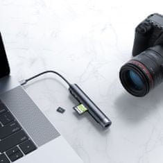 Greatstore Multifunkční 7v1 USB-C na HDMI / RJ-45 / čtečka karet SD a microSD / 2x USB 3.0 HUB