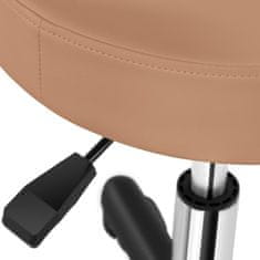 Greatstore Otočná kosmetická stolička na kolečkách Physa AVERSA - cappucino