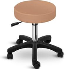 shumee Otočná kosmetická stolička na kolečkách Physa AVERSA - cappucino