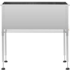 Greatstore Stůl s nerezovým rámem 104 x 50 x 100 cm