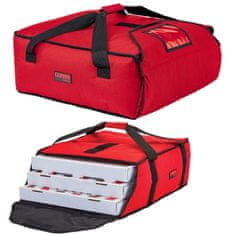 shumee Termo taška na přepravu 3-4 krabic na pizzu 44,5 x 51 x 19 cm - červená
