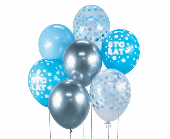 GoDan Sada balónků modré 7ks -