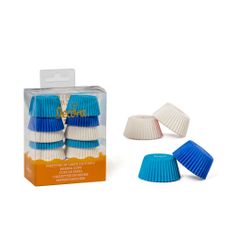 Decora Košíčky na muffiny mini modro bílé 200ks 3,2x2,2cm -