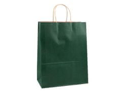 Kraftika 12ks zelená tmavá dárková taška, dárkové tašky