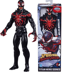 Spiderman Spiderman Venom Miles Morales Figurka 30 cm Hasbro E8729))