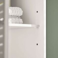 SoBuy FRG236-W Vysoká koupelnová skříňka Koupelnová police Koupelnová skříňka Bílá 32X170X30cm