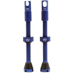 Peaty's Ventilky X Chris King MK2 Tubeless Valves - 1 pár, bezdušové, 60 mm, námořní modrá
