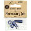 Čepičky X Chris King MK2 Tubeless Valves Accessory Kit - 1 pár, námořní modrá