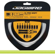 Jagwire Pro Shift Kit PCK502 - 2x řadící sada Shimano, Sram, délka lanka 2800 a 2300 mm, organická zelená