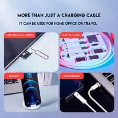 Mormark Univerzální Nabíječka, Cestovní nabíječka, Sada nabíjecích kabelů (USB, 2x USB-C, MicroUSB, iPhone) | TECHUB