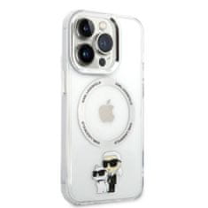 Karl Lagerfeld & Choupette NFT průhledný kryt s MagSafe pro iPhone 14 Pro
