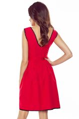 Amiatex Dámské šaty 452-4, červená, XL